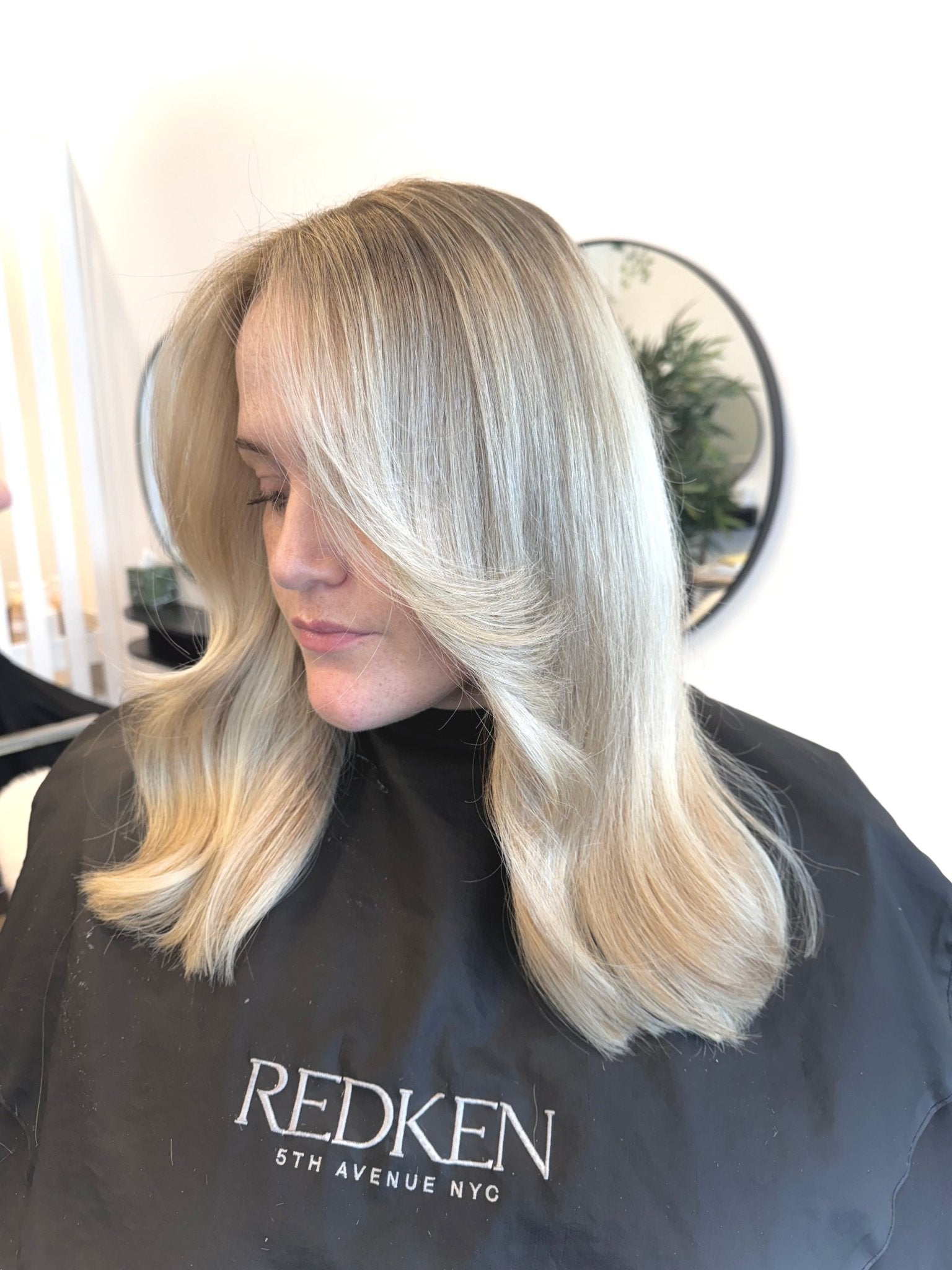 Long Blonde after photo - seamless blonde 