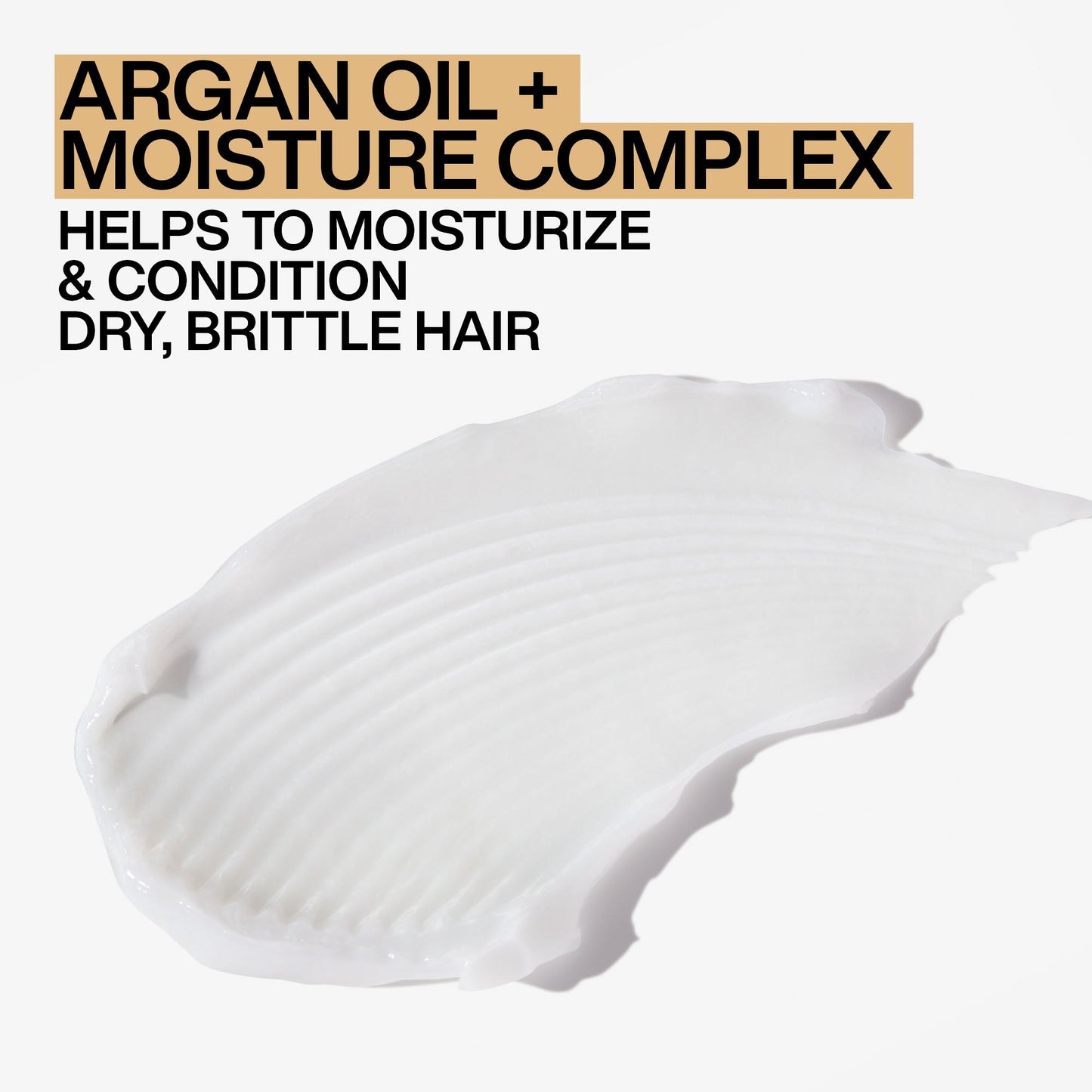 Moisturing All Soft Conditioner with Argan Oil+Moisture Complex Texture Smear 