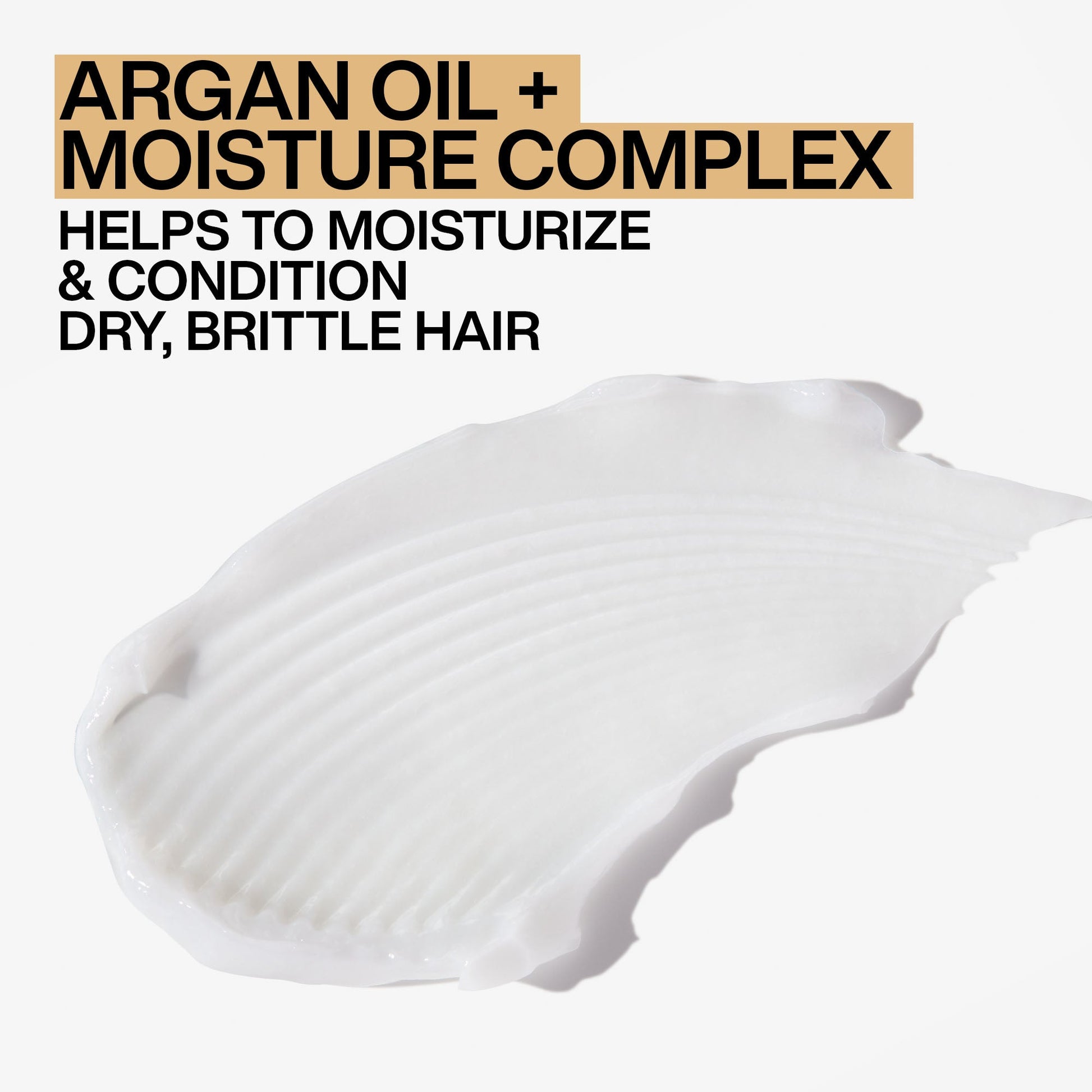 Moisturing All Soft Conditioner with Argan Oil+Moisture Complex Texture Smear 