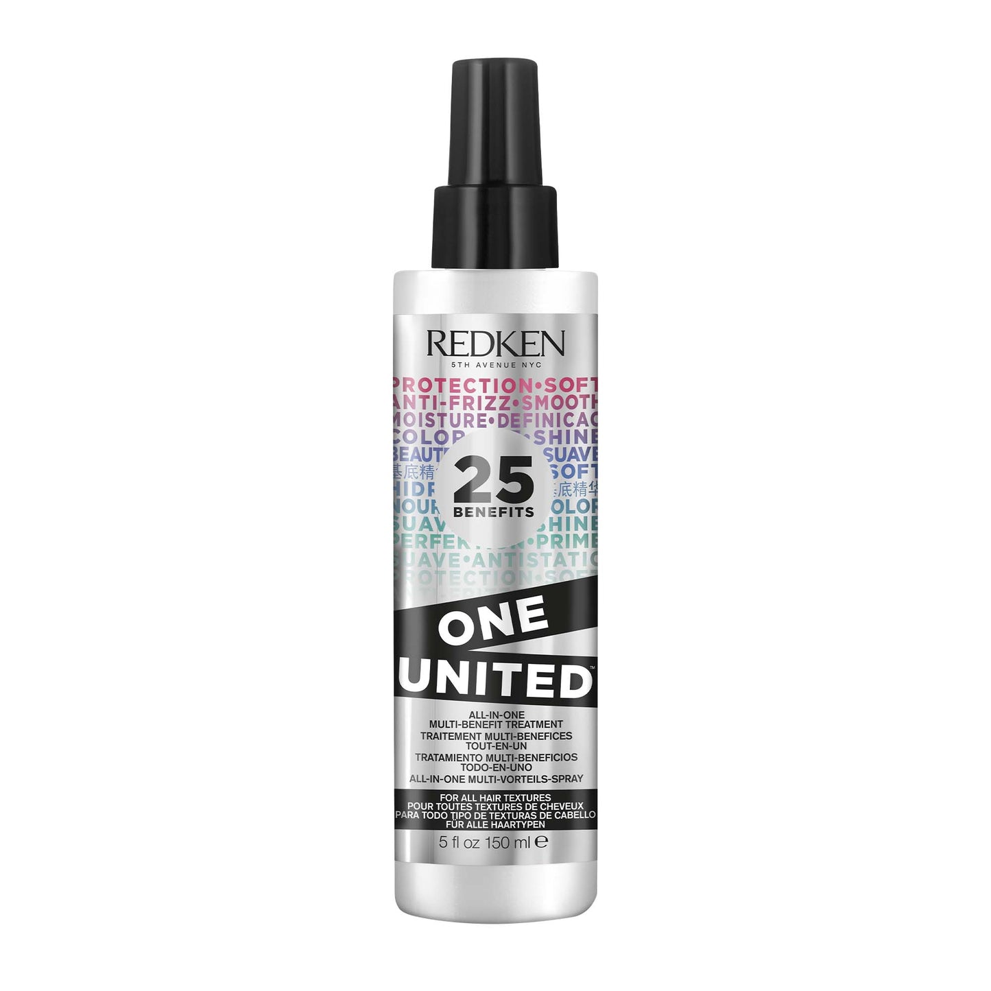 All in one leave in treatment spray with 25 benefits. For all hair types and textures. 